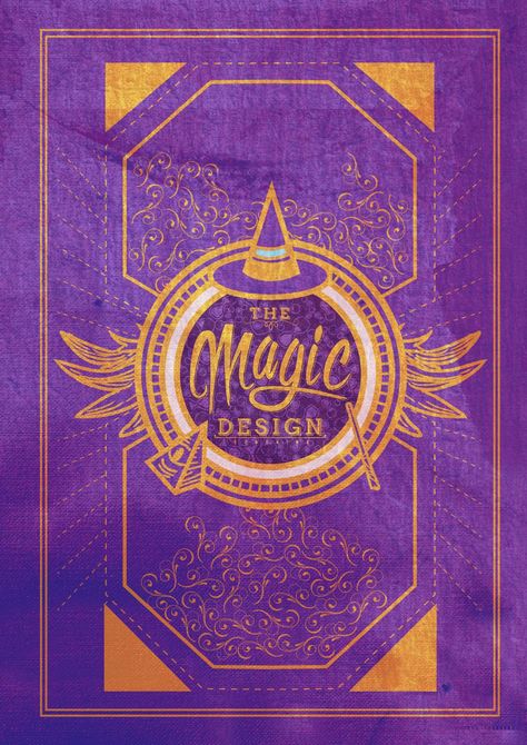 Magical Poster Design, Magic Poster Design, Magical Graphic Design, Magic Graphic Design, Magic Book Cover, Fantasy Graphic Design, Graphic Design Book Layout, The Magic Book, Graphic Design Concept