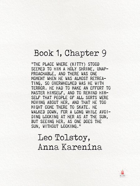 Leo Tolstoy, Anna Karenina, Book 1, Chapter 9, The place where [Kitty] stood seemed to him a holy shrine, unapproachable.. by Epicpaper store | Redbubble Kitty Anna Karenina, Anna Karenina Quotes, Anna Karenina Book, Leo Tolstoy, We're Moving, Anna Karenina, Book Annotation, Cat Quotes, Role Model