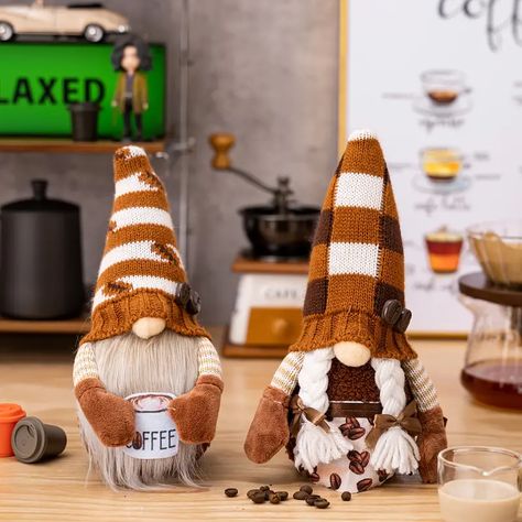 1pc Coffee Gnome Plush Doll Scene Decor Room Decor Desktop Decoration Ornament Window Decoration Ornament Collectible Buildings Accessories | Don't Miss These Great Deals | Temu Coffee Bean Decor, Coffee Gnome, Holding Coffee, Doll Scenes, Coffee Bars In Kitchen, Gnome Gift, Christmas Tabletop, Doll Home, Scene Decor