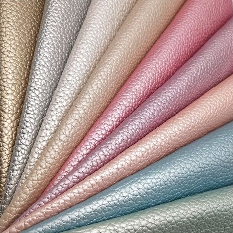 Pearlized Synthetic Leather Fabric with Embossed Litchi Grain Faux Leather Pu Leather Material for DIY Fabric Furniture P267-in Synthetic Leather from Home & Garden on Aliexpress.com | Alibaba Group Fabric Furniture, Making Bows, Embossed Fabric, Plaid And Leather, Leather Roll, Leather Decor, Pu Fabric, Bow Accessories, Sewing Leather