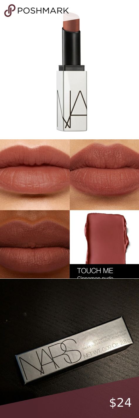 Nars Touch Me Soft Matte Tinted Lip Balm Tinted Lip Balm, Touch Me, Nars, Lip Balm, Cinnamon, The Balm, Lips, Quick Saves