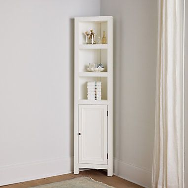 Rena Corner Cabinet Small Bathroom Corner Decor, Corner Cabinet Bathroom, Bathroom Seating, Corner Shelving Ideas, Cozy Book Nook, Corner Bathroom Cabinet, Bathroom Corner Cabinet, Cabinet Bathroom Storage, Bathroom Corner Storage