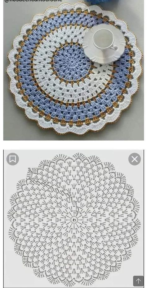 Cute Crochet Patterns, Placemat Diy, Diy Table Runner, Crochet Table Cloth, Crochet Circle Pattern, Crochet Patterns Ideas, Crochet Placemat Patterns, Crochet Coasters Free Pattern, Doily Pattern