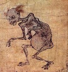 Gaki | Yokai Wiki | FANDOM powered by Wikia Greed Demon, Vietnam Culture, Demon Possession, Hungry Ghost, Japanese Buddhism, Arte Grunge, Japanese Mythology, Japanese Horror, Japanese Drawings