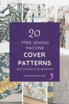 Diy Sewing Machine Cover, Sewing Machine Covers, Sewing Machine Cover Diy, Sewing Machine Cover Pattern, First Sewing Projects, Sewing Spaces, Sewing Machine Quilting, Household Sewing, Sewing Machine Reviews