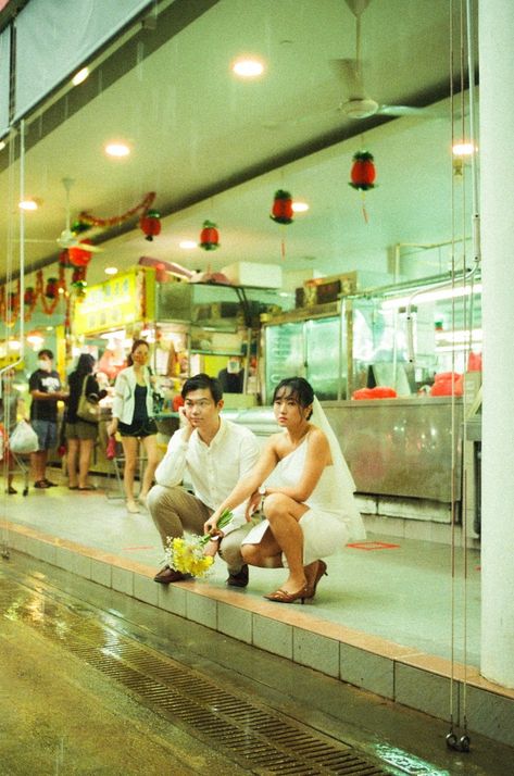 Clara + Elvin // Chinatown on Film - Pre-wedding Photography — Bottled Groove Photography 90s Wedding Photography, Hong Kong Wedding Photography 80s, 80s Hongkong Pre Wedding, Chinese Pre Wedding Photoshoot, Hong Kong Pre Wedding Photoshoot, Wong Kar Wai Engagement Photos, Hong Kong Style Wedding Photo, Wong Kar Wai Wedding Shoot, Chinatown Engagement Photos