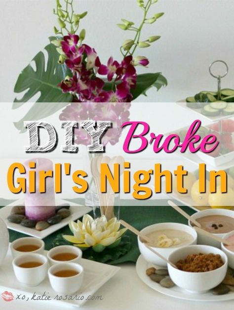 Girls Night In Ideas, Girls Night In Food, Night In Ideas, Ladies Night Party, Girls Night Crafts, Moms Night, Cupcakes Ideas, Frugal Girls, Girls Night In