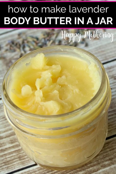 Lavender Body Butter Recipe, Butter In A Jar, Liquid Hand Soap Recipe, Homemade Sugar Wax, Hand Soap Recipe, Diy Natural Beauty Recipes, Lavender Body Butter, Oil Making, Salve Recipes