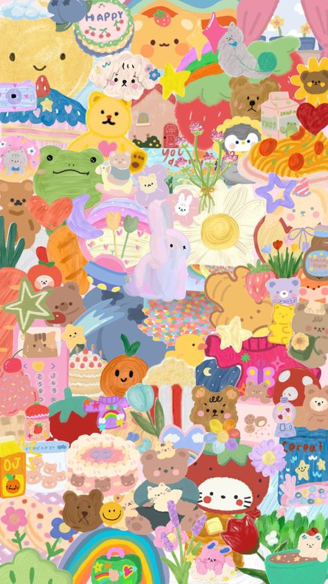 Cottage Core Collage, Art Vibes Aesthetic, Cottagecore Collage, Collage Background, Phone Wallpaper Patterns, Cute Patterns Wallpaper, Kawaii Wallpaper, Cute Wallpaper Backgrounds, Phone Themes