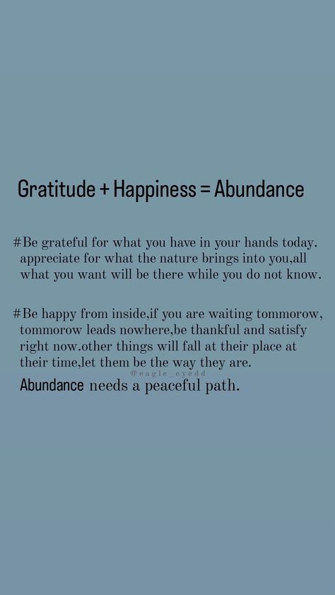 Gratitude and happiness are essential components of living a rich and fulfilling life and can lead to a sense of abundance and prosperity. When we focus on the good things we have in our lives and appreciate them fully,we attract even more positivity and abundance. By cultivating a mindset of gratitude and choosing happiness,we can create a life that is full of joy and abundance. Let's all strive to live in gratitude and happiness and enjoy the many blessings that life has to offer. Choosing Happiness, Appreciate Life Quotes, Ram Dass, Abundance Quotes, Strength Quotes, Focus On The Good, Gratitude Affirmations, Abundance Mindset, Seasons Of Life