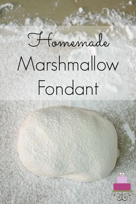 Easy Fondant Recipe, Marshmallow Fondant Recipe, Homemade Fondant, Pastas Recipes, How To Make Marshmallows, Pig Stuff, Fondant Recipe, Marshmallow Fondant, Cake Making