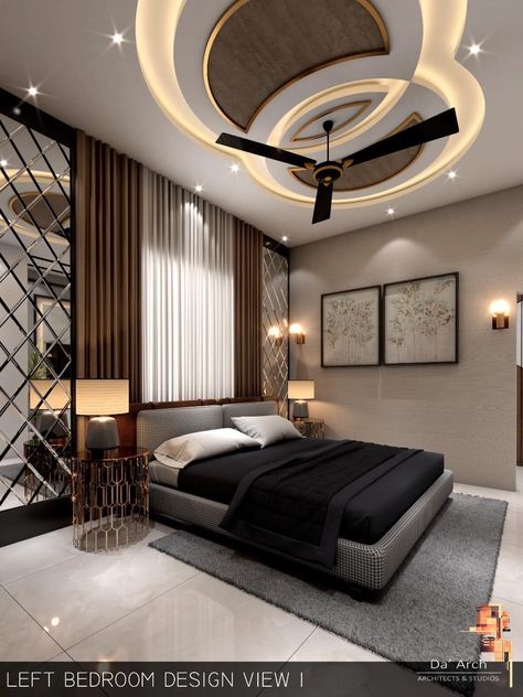 Downcelling Design For Bedroom Modern, Luxury Bedroom Pop Design, Bedroom Fall Celling Design, False Ceiling Bedroom Aesthetic, New Ceiling Design Bedroom, False Ceiling For Bedroom, Bedroom Ceiling Design Modern, Fall Ceiling Designs For Bedroom, Modern Bedroom Fall Celling Design