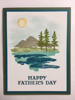 My Creative Corner!: Waterfront, Guy Greetings, Father's Day Card, Stampin' Up!, Rubber Stamping, Handmade Cards Birthday Cards For Grandpa, Father's Day Cards Handmade, Fete Emo, Diy Father's Day Cards, Happy Fathers Day Cards, Father Gifts, Nature Card, Masculine Birthday Cards, Father's Day Diy