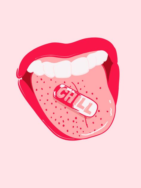 Pill Art, 달력 디자인, Lip Wallpaper, Bedroom Wall Collage, Chill Pill, Couch Throw, Mood Wallpaper, Picture Collage Wall, Pink Vibes