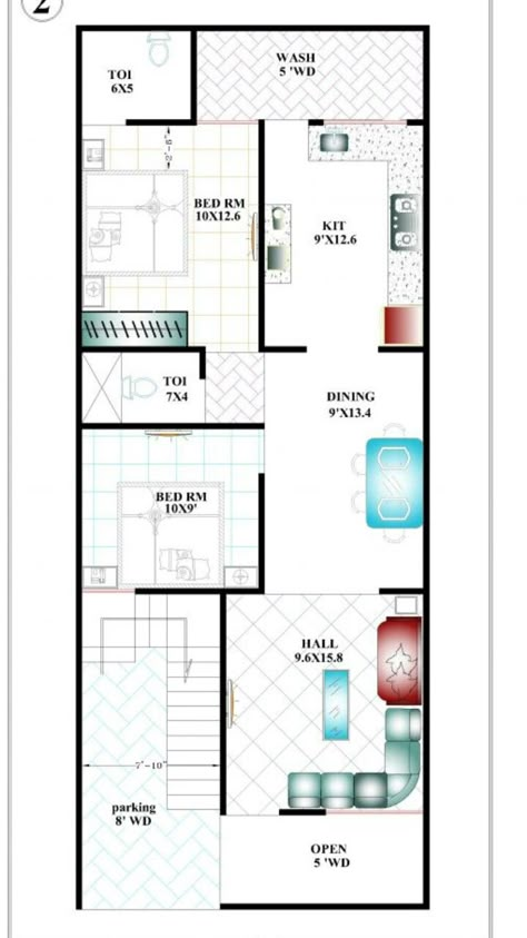 17×50 House Plan, 26x50 House Plans, 24x40 House Plans, 20 50 House Plan, Home Map Design, 20x30 House Plans, Budget House Plans, 20x40 House Plans, 30x40 House Plans