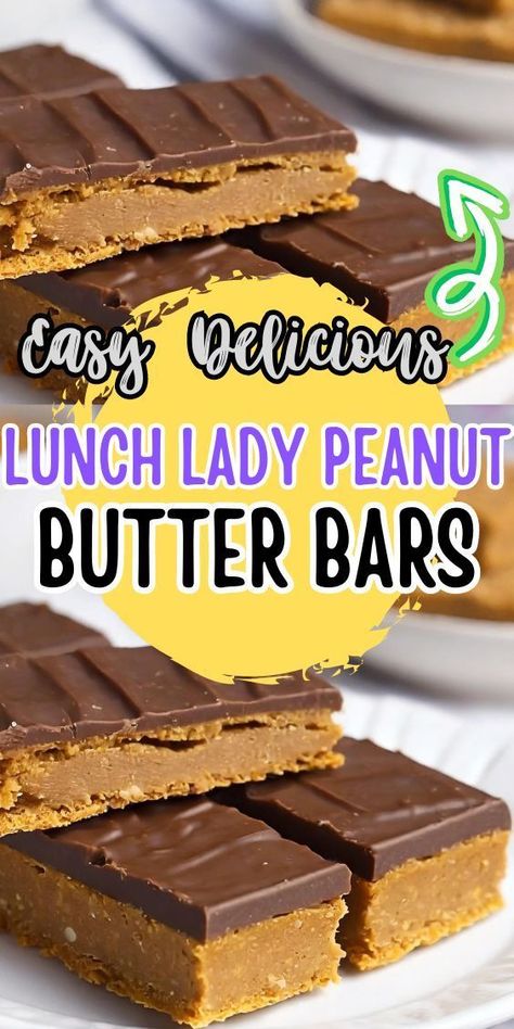 These Lunch Lady Peanut Butter Bars bars are a delicious blend of sweet and savory flavors that will satisfy any peanut butter lover’s cravings. The recipe is incredibly easy to follow and requires simple ingredients that are likely already in your pantry. With a buttery graham cracker crust as the base and a creamy peanut butter filling, these bars are the perfect treat for any occasion. Lunch Lady Peanut Butter Bars, Peanut Butter Bars Recipe, Butter Bar, Peanut Butter Oatmeal Cookies, Butter Bars, Lunch Lady, Peanut Butter Oatmeal, Peanut Butter Filling, Peanut Butter Bars