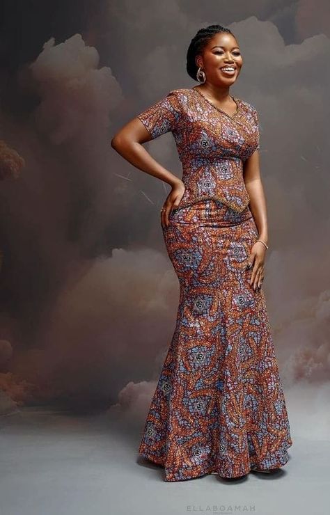 Latest and Beautiful Ankara Styles for Ladies 2024. Ladies Native Styles, Latest Ankara Styles For Ladies 2024, Ankara Combination Gown Styles, Ankara Long Skirt Styles, Ankara Maxi Dress Classy, Native Styles For Ladies, Long Ankara Dress Styles Gowns, Ankara Style For Ladies, Ankara Dress Styles Gowns Classy