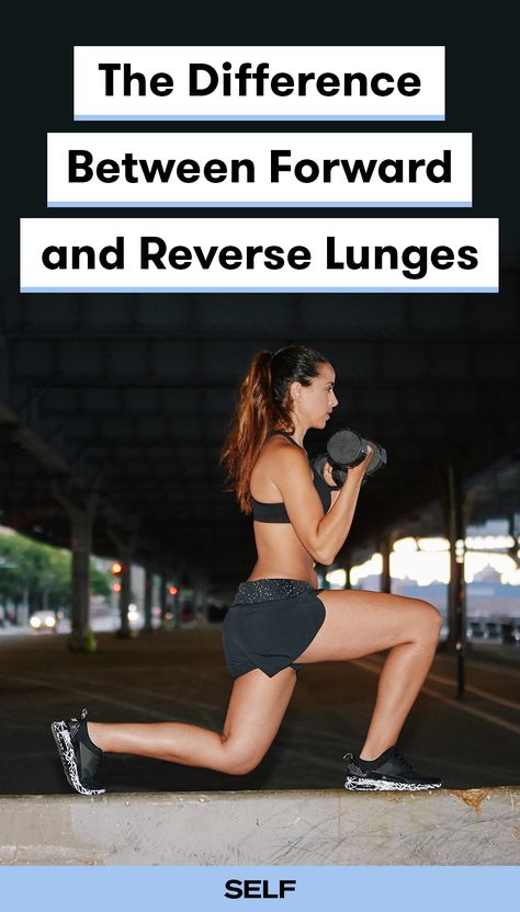 Forward and reverse lunges are essentially the same exercise, just done in opposite directions, right? The answer, turns out, is not so simple. Here's exactly how to do each move and how to choose which one is right for you. #lunges Lunges Benefits, Lunges With Weights, Ab Workout Routine, Ultimate Ab Workout, Forward Head Posture Exercises, Great Ab Workouts, Weight Exercises, Just Done, Burning Workout