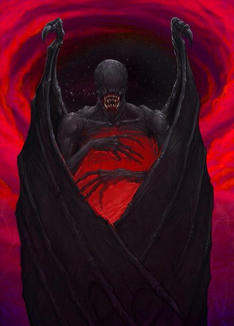 "Lord Of The Void" by Tipitai Twisted Art, Myths & Monsters, Fantasy Demon, Lovecraftian Horror, Horror Vintage, Beast Creature, Creature Artwork, Macabre Art, World Of Darkness