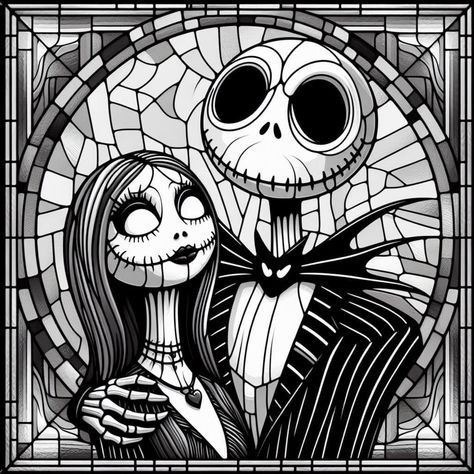 Jack And Sally Aesthetic, Jack Skellington Aesthetic, Nightmare Before Christmas Snowflake, Jack Skeleton And Sally, Drawings With Charcoal, Sally Christmas, Jack Skellington Tattoo, Minnie Mouse Stickers, Jack Y Sally