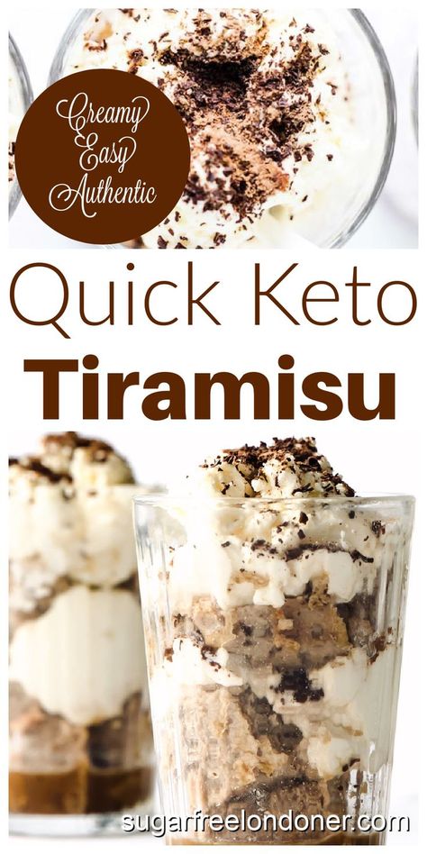 A glass filled with keto tiramisu. Keto Tiramisu, Baking With Coconut Flour, Tiramisu Dessert, Desserts Keto, Postre Keto, Breakfast And Brunch, Keto Friendly Desserts, Low Carb Dessert, Tiramisu Recipe