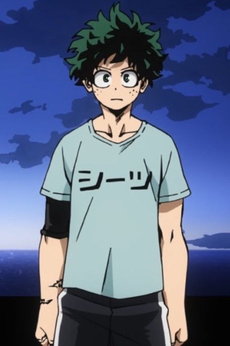 Midoriya Izuku (Deku) Deku Boku No Hero, Villain Deku, Midoriya Izuku, I Still Love Him, Human Reference, Fictional Crushes, My Hero Academia Manga, Green Shirt, Izuku Midoriya