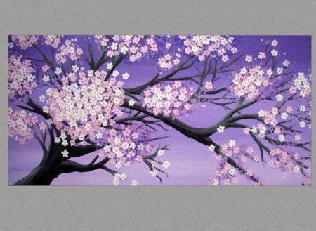 Original Painting Cherry Blossom Painting Sakura Painting Art by Susie Tiborcz3 Purple Cherry Blossom, Purple Cherry Blossom Painting, Sakura Painting, Blossom Watercolor, Cherry Blossom Watercolor, Blossom Painting, Cherry Blossom Painting, Dollar Tree Christmas Decor, Kids Painting