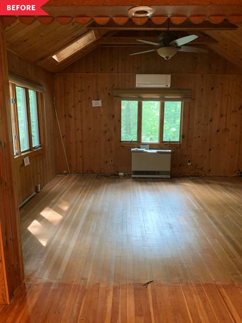 Log Cabin Loft, Log Cabin Makeover, Modern Log Cabin Interior, Cabin Homes Interior, Modern Cabin Interior, Cozy Cabin Decor, 1950s Summer, Log Home Interior, Cabin Modern