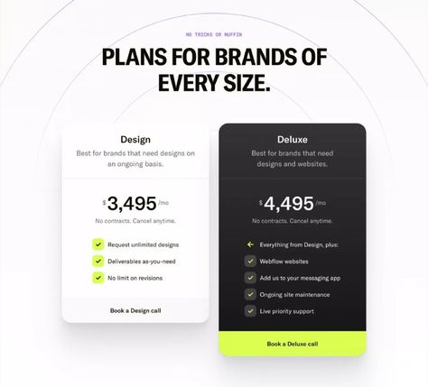 Price Comparison Design, Website Design Pricing, Web Design Pricing, Ui Portfolio, Ui Design Principles, Card Ui, Footer Design, Creative Website Design, Ui Design Website