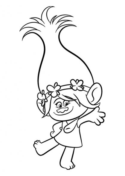 Coloriage Les Trolls : Princesse Poppy Trolls Coloring, Poppy Coloring Page, Kids Printable Coloring Pages, Princess Poppy, Poppy Color, Trolls Movie, Printable Coloring Sheets, Cartoon Coloring Pages, Disney Coloring Pages