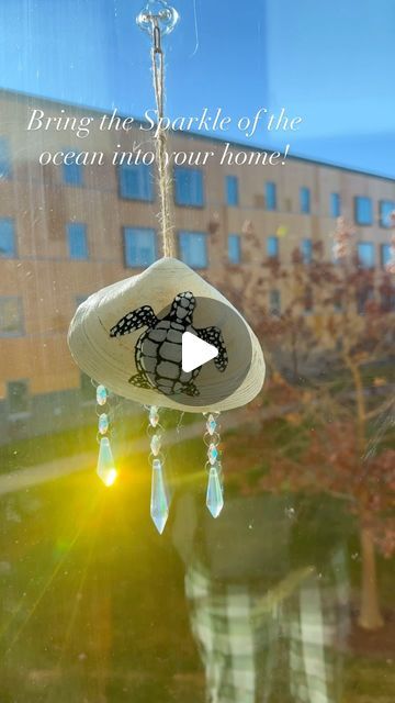 Caroline Toli on Instagram: "These sun catchers are the perfect way to bring that sparkle of the ocean into your home! I have limited supply of them so Dm if your interested! I think these would be a perfect gift for this upcoming holiday season! *comes with hook* #suncatcher #suncatchers #ocean #oceanart #turtle #turtleart #loggerhead #loggerheadturtle #loggerheadseaturtle #giftideas" Loggerhead Turtle, Loggerhead Sea Turtle, Turtle Art, Ocean Art, Sun Catcher, Suncatchers, The Ocean, Holiday Season, Sparkle