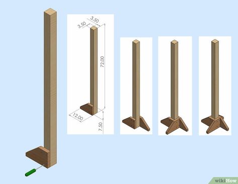 How to Build a Horse Jump 1 Pair Schooling Standard: 6 Steps Diy Jump Standards, Jump Standards Diy, Horse Jump Diy, Jump Standards, Cross Country Jumps, Horse Jumps, Horse Arena, Diy Horse, Horse Exercises