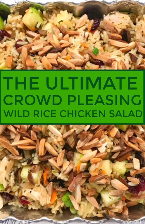 Cold Rice Salad Recipes, Rice Chicken Salad, Rice Salad Cold, Wild Rice Salad Recipe, Take A Meal, Antipasto Pasta Salads, Wild Rice Recipes, Rice Salad Recipes, Wild Rice Salad