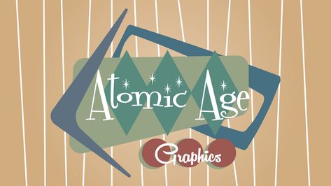 These design elements are a throwback to the Atomic Age. Perfect for when you need a quick turnaround and don't have the time to create individual embellishments, or if you need mid-century inspiration. Over 30 graphics included. Mock ups were designed using the Atomic Age graphics set for demonstration. *They are not included in the sale.* **No physical item will be shipped. Only digital.** Files are .AI and will need Adobe Illustrator to use. Atomic Age Design, 50s Design, Atomic Mid Century, Pixel Font, Mid Century Illustration, Retro Sign, Atomic Age, Retro Font, Retro Designs