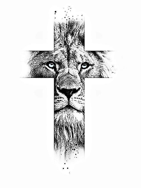 Loin Tattoos, Lion Of Judah Tattoo, Tiger Head Tattoo, Watch Tattoo Design, Baby Tattoo Designs, Verse Tattoos, Jesus Artwork, Cross Tattoo Designs, Jesus Tattoo