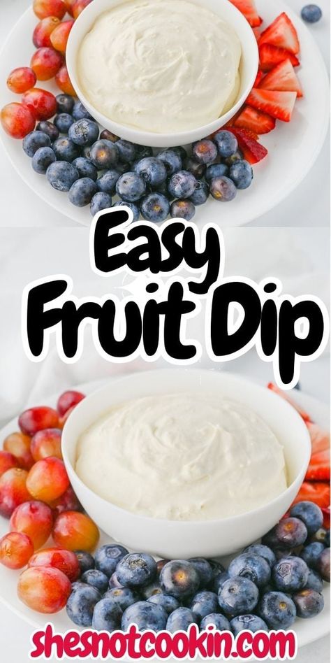 This easy fruit dip with cream cheese, marshmallow fluff and cool whip is the perfect fruit dip appetizer for a party. This sweet dip takes only a few minutes to put together. Save this easy fruit dip with cream cheese for later! Sweet Fruit Dip, Pink Fruit Dip, Fruit And Dip, Coconut Fruit Dip, Easy Cheap Party Food, Fruit Dip With Cream Cheese And Fluff, Fruit Dip With Cool Whip, Cream Cheese Dip For Fruit, Fluff Dip