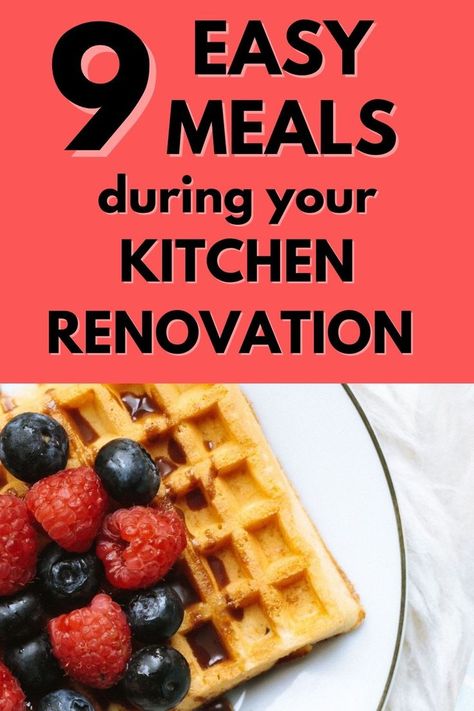 easy meals during kitchen renovation Easy Meals To Cook, Easy Meals To Make, Kitchen Renovation Cost, Meals To Cook, Easy To Cook Meals, Meals To Make, Minimal Kitchen, Kitchen Reno, Inspired Recipes