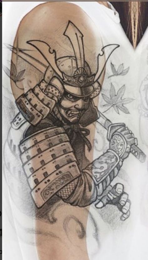 Samurai Back Tattoo, Leo Sign Tattoo, Samurai Warrior Tattoo, Japanese Art Samurai, Samurai Tattoo Design, Geisha Tattoo, Warrior Tattoos, Samurai Artwork, Japanese Drawings