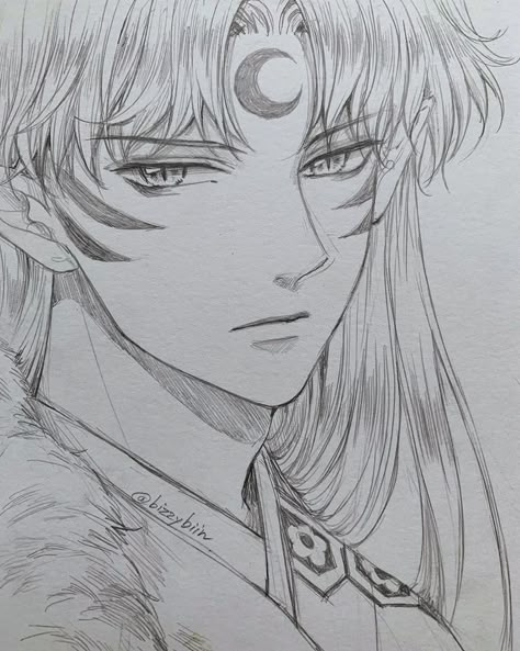 Sesshomaru Fanart, Inuyasha Fan Art, Anime Drawing Books, Animation Art Sketches, Anime Canvas, Anime Drawings Tutorials, Anime Character Drawing, Sketchbook Art Inspiration, Art Drawings Sketches Simple