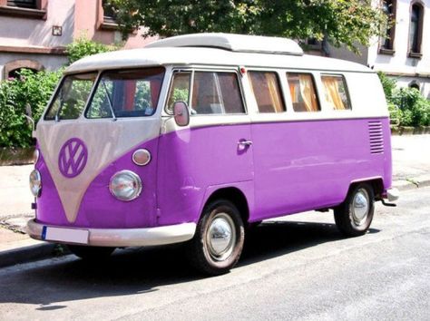 ciao! newport beach: the power of purple Old Vw Bus, Vw Minibus, Van Vw, T1 Bus, Volkswagen Type 2, Volkswagen Van, Purple Car, Combi Volkswagen, American Graffiti