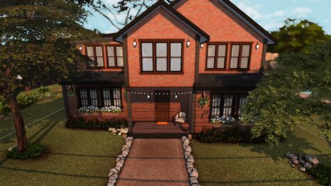 Chaotic Family Home | Slaytastic Sims 4 Family House, Chaotic Family, Girly House, Sims 4 Family, Sims 4 Cc Folder, Cc Folder, Sims 4 House, Maxis Match Cc, Sims 4 Build