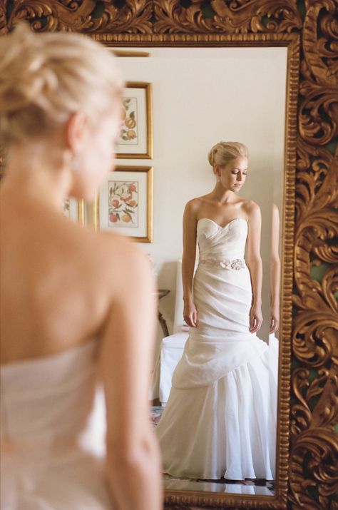 Quince Mirror, Viburnum Berries, Looking In Mirror, Wedding Hair With Cathedral Veil, Hair With Cathedral Veil, Bear Flag, Wedding Ideas Reception, Veil Updo, Camera Ideas