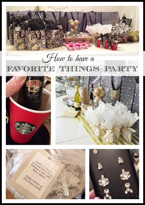 How to throw a "Favorite Things" party and easy girlfriend/teacher/neighbor gift ideas {holiday girls night out idea} | 11 Magnolia Lane Girlfriend Get Together Ideas, My Favorite Things Party, Gathering Ideas, Favorite Things Party, Moms Night, Perfect Hostess, Girls Night Party, Super Party, Neighbor Gifts