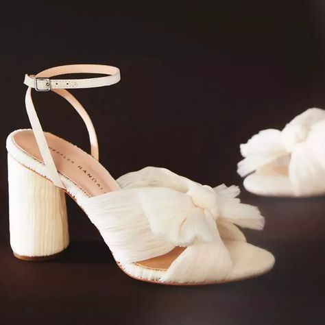 Comfortable Wedding Heels, Block Heels Wedding, Best Bridal Shoes, Bride Heels, Bridal Shoes Low Heel, White Block Heels, Wedding Shoes Comfortable, Wedding Shoes Bride, Anthropologie Wedding