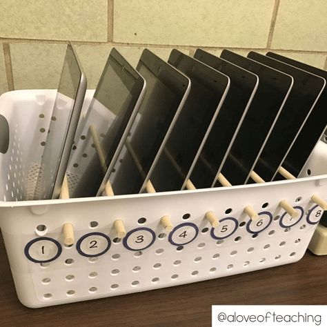 Makerspace Organization, Chromebook Storage, Ipad Storage, Classroom Hacks, Teaching Organization, Classroom Organisation, Classroom Storage, Flexible Seating, New Classroom