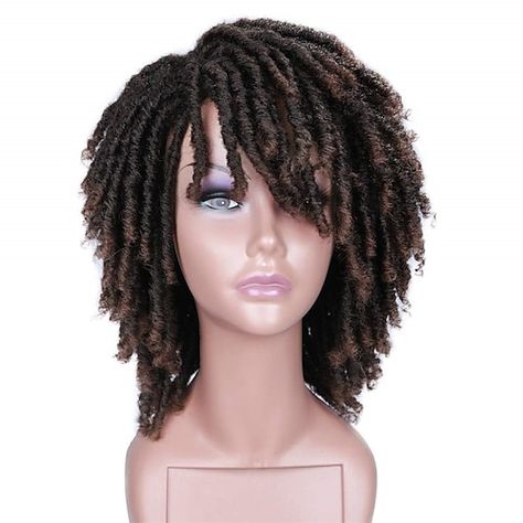 Men Afro, Cornrows Men, Twist Wigs, Short Twist, Curly Synthetic Wig, Dreadlock Wig, Short Twists, Afro Wigs, Natural Wigs