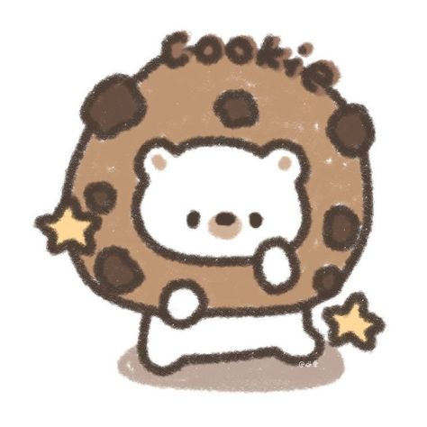 Profil Pictures, Cookie Drawing, Kawaii Cookies, 귀여운 음식 그림, Cute Kawaii Animals, Cute Food Drawings, 수채화 그림, Cute Doodle Art, Cute Cartoon Drawings