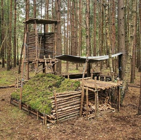 Bushcraft castle what will you call it? Have you tried making one shelter? @globaloutdoorsurvivalclub . : @taoutdoorofficial #globaloutdoorsurvivalclub via @globaloutdoorsurvivalclub Bushcraft Shelter, Survival Life Hacks, Apocalypse Survival, Bushcraft Camping, Survival Shelter, Survival Techniques, Zombie Survival, Homestead Survival, Survival Life