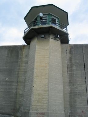 Prison Layout, Watch Tower Architecture, Tower Reference, Prison Architecture, Prison Wall, Prison Tower, Halloween Cubicle, Office Workouts, Guard Tower