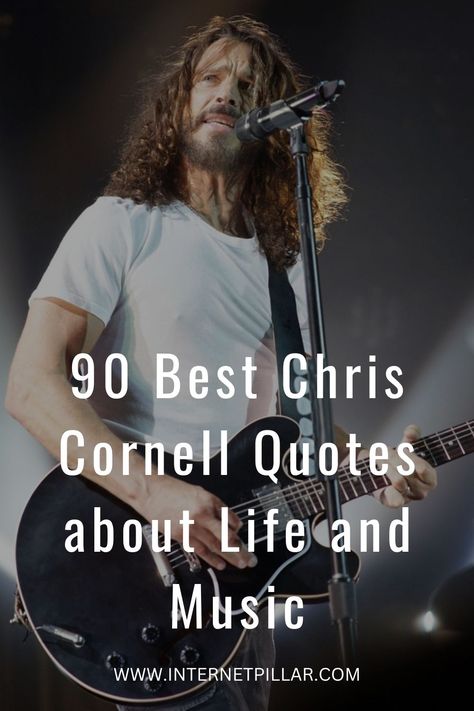 Chris Cornell Lyrics, Chris Cornell Quotes, Rock And Roll Quotes, Chris Cornell Music, Music Quotes Deep, Rock Quotes, Quote Artwork, Rock Songs, Famous Singers